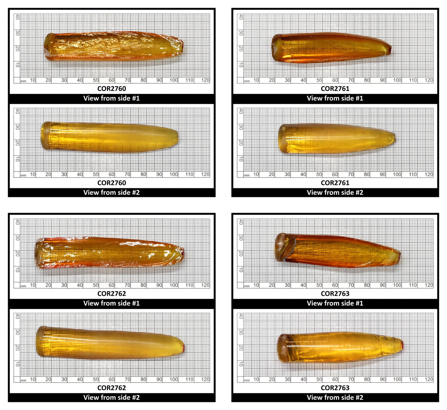 Yellow #21 Lab Created Corundum Sapphire Faceting Rough for Gem Cutting - Various Sizes - Split Boule