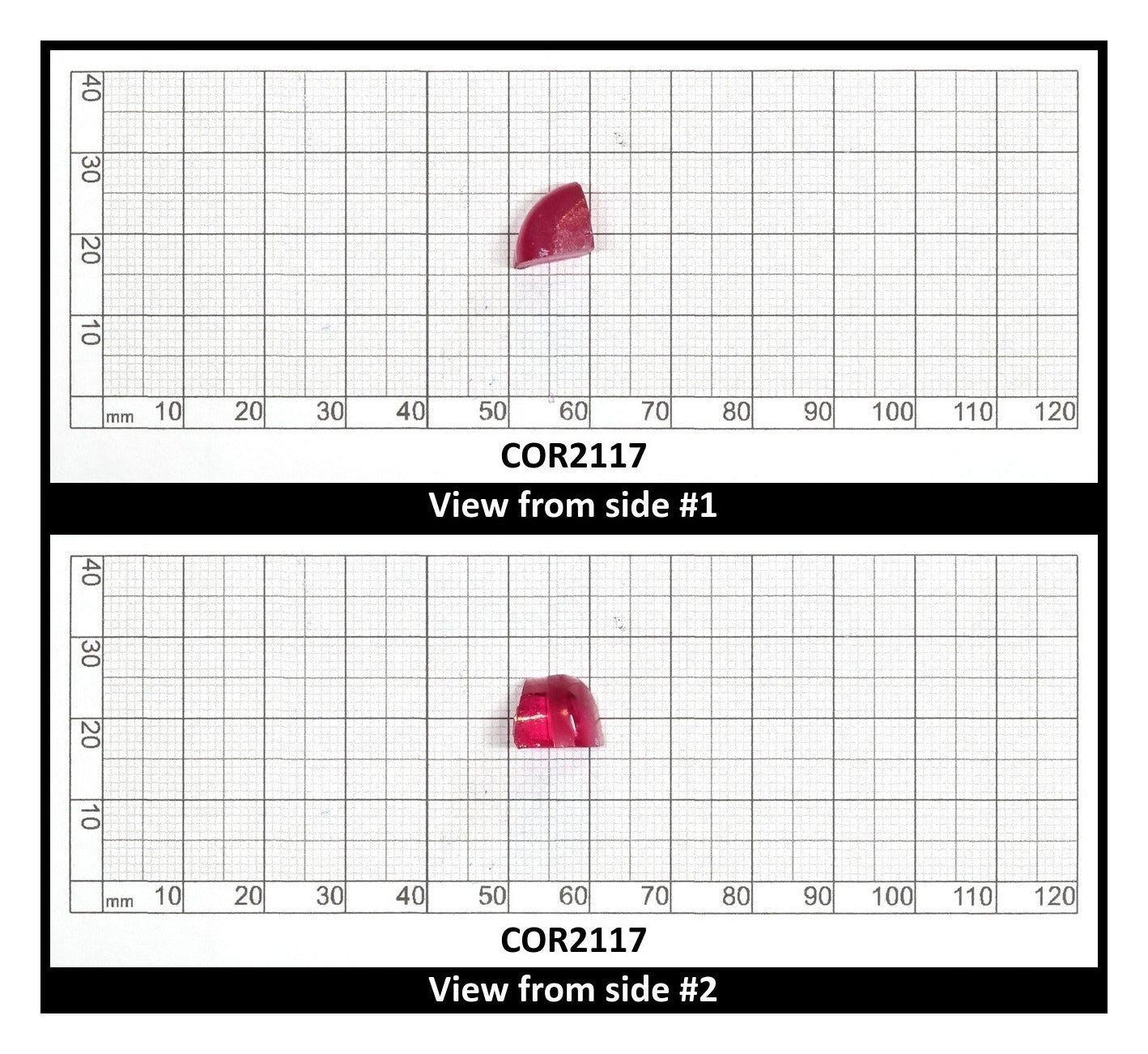 Pink/Peach Bi-Color Lab Created Corundum Sapphire Faceting Rough for Gem Cutting - Various Sizes - Split Boule