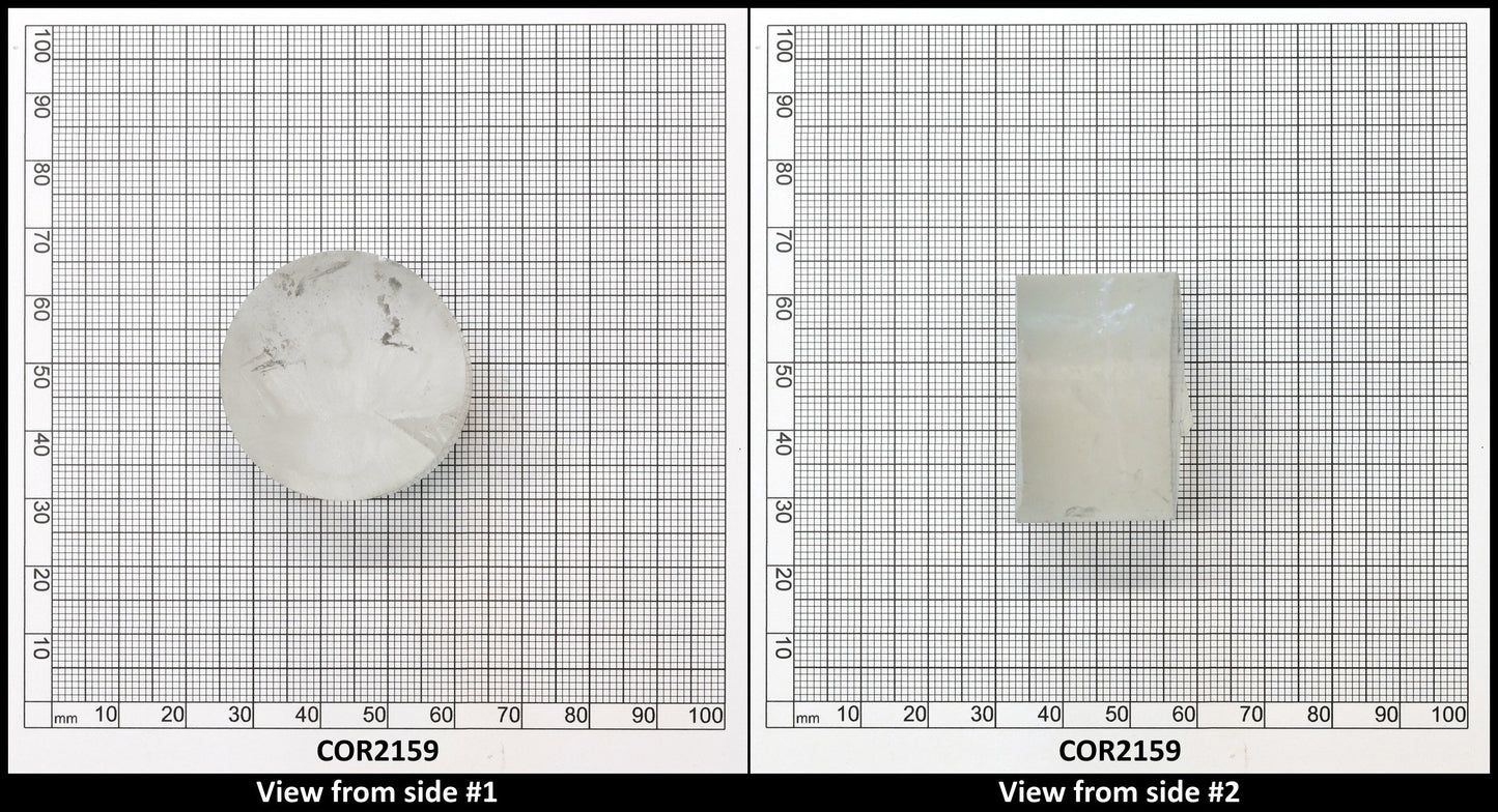White Cylinders Lab Created Corundum Sapphire - Faceting Rough