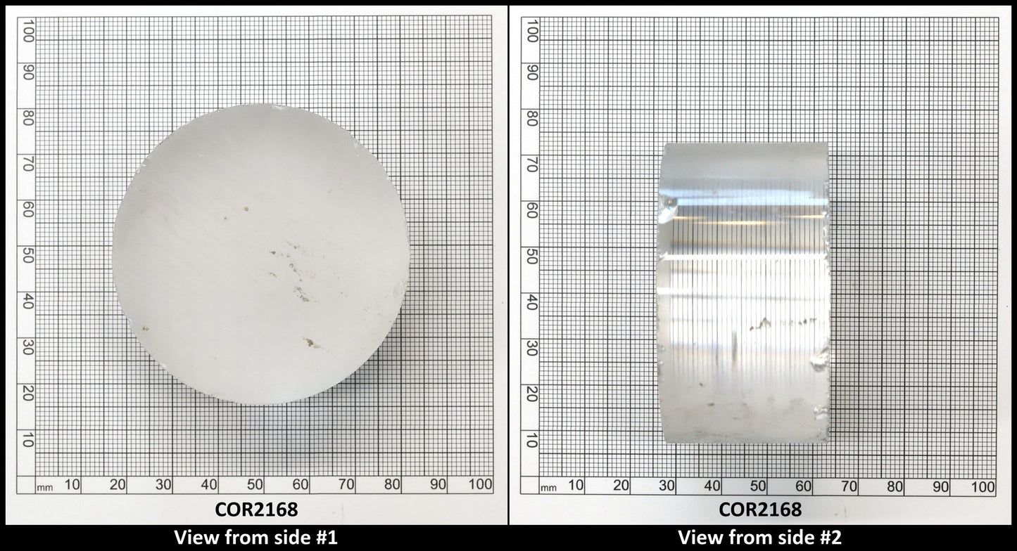 White Cylinders Lab Created Corundum Sapphire - Faceting Rough