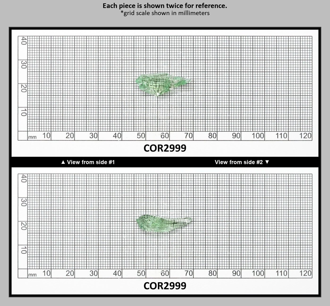 Synthetic Corundum Rough – Varied Green-Blue Chunks with Cracks (Special Purchase) : COR2999
