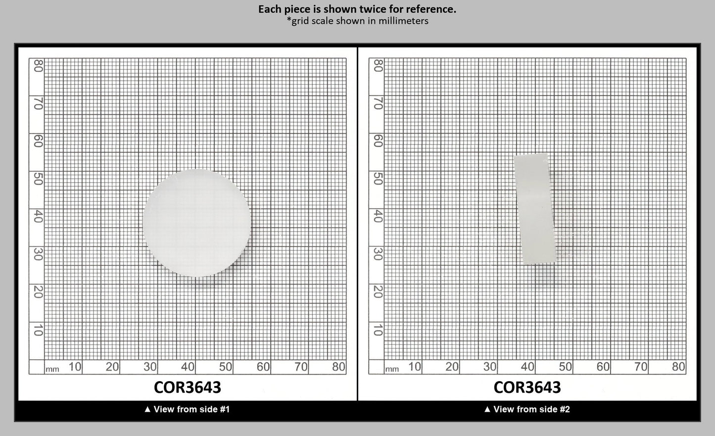 White Cylinders Lab Created Corundum Sapphire - Faceting Rough : COR3643