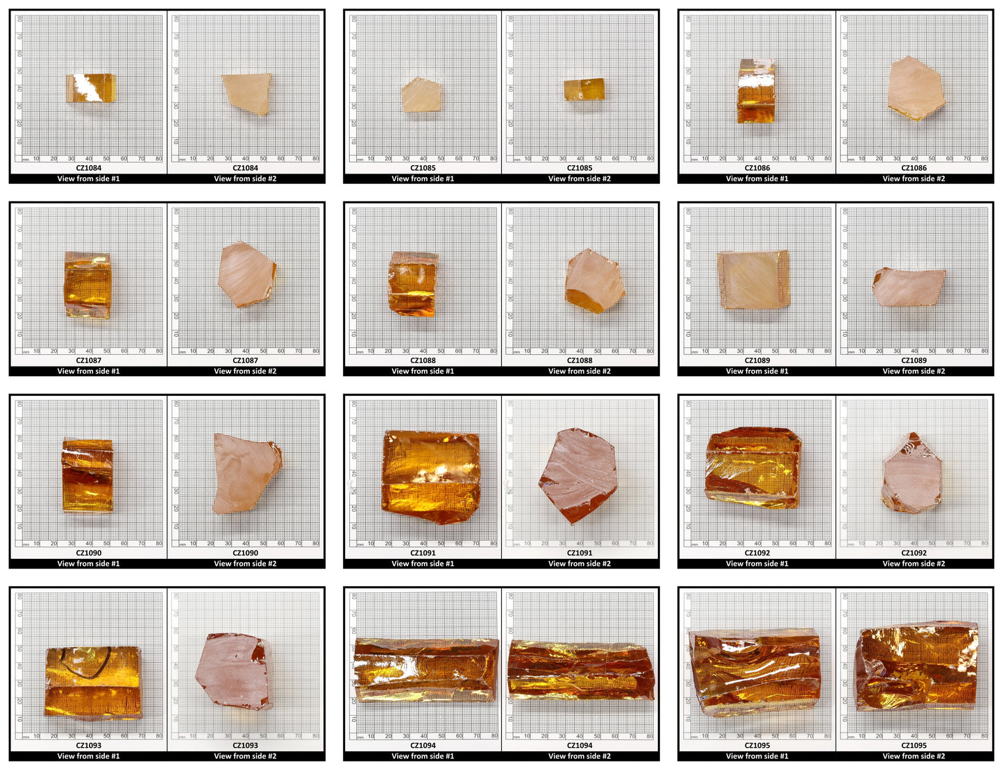 Yellow Cubic Zirconia Faceting Rough for Gem Cutting - Various Sizes
