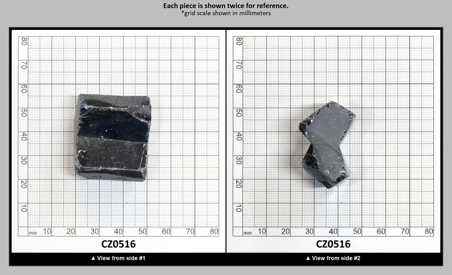 Blue Sapphire Cubic Zirconia Faceting Rough for Gem Cutting - Various Sizes : CZ0516
