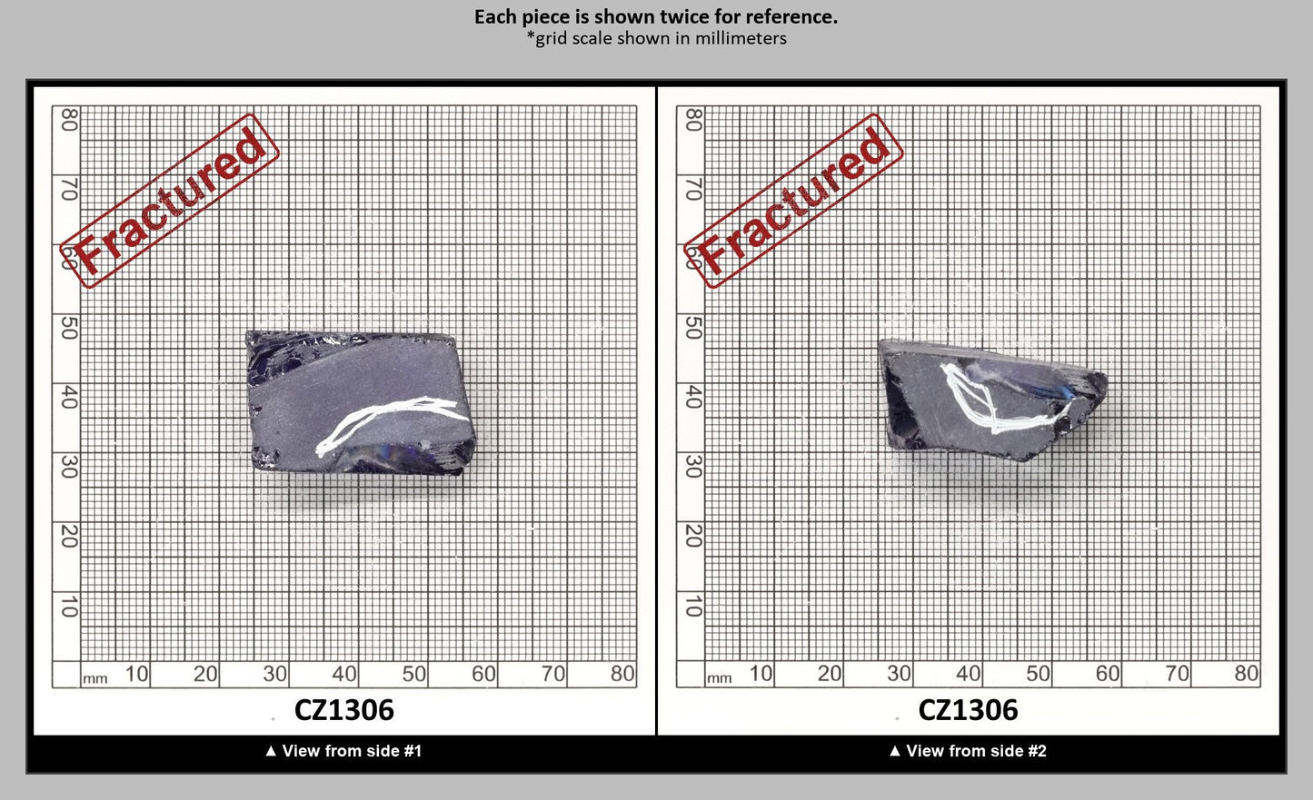 Tanzanite Cubic Zirconia Faceting Rough for Gem Cutting - Various Sizes : CZ1306