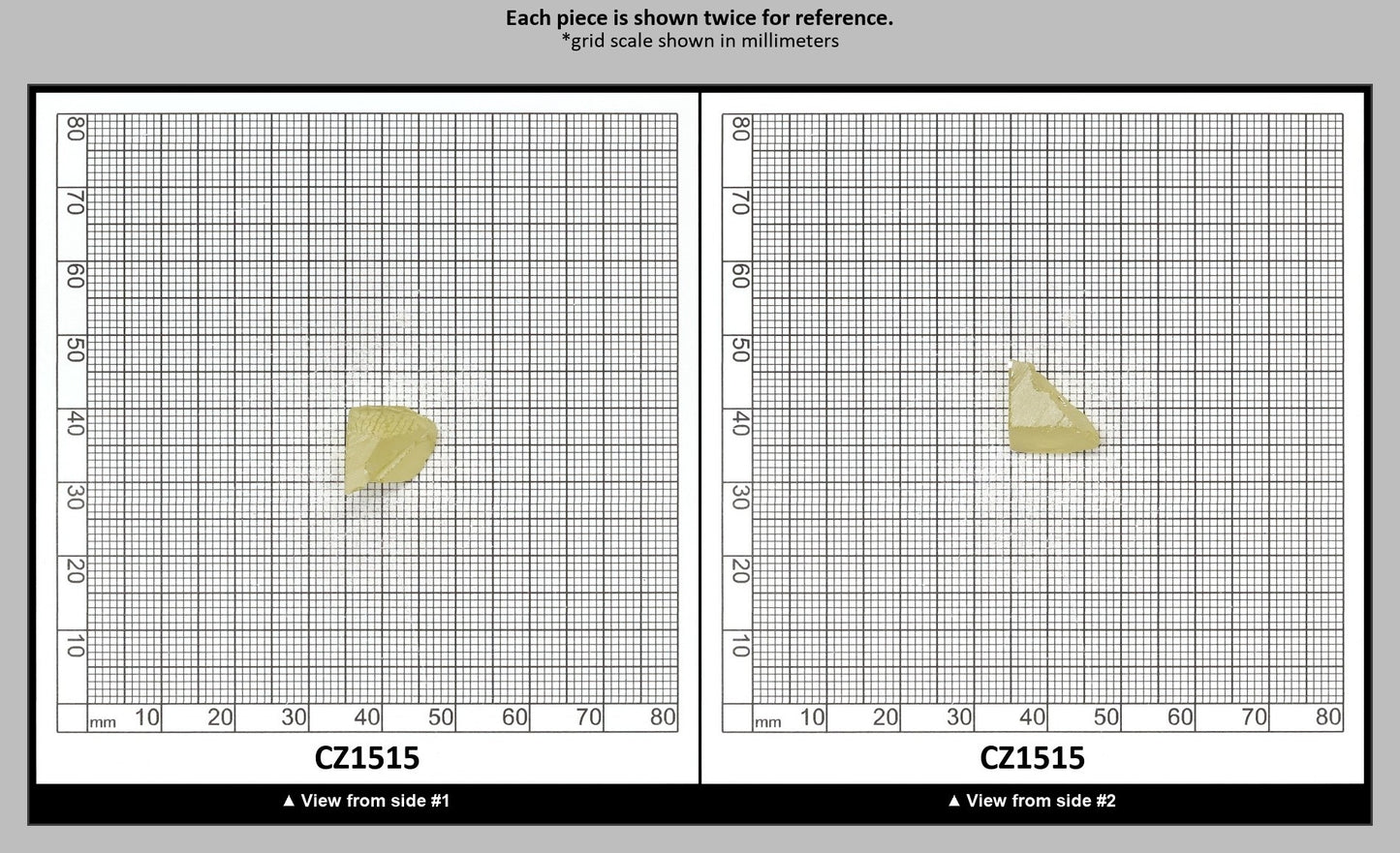Canary Yellow Diamond Cubic Zirconia Faceting Rough for Gem Cutting - Various Sizes : CZ1515