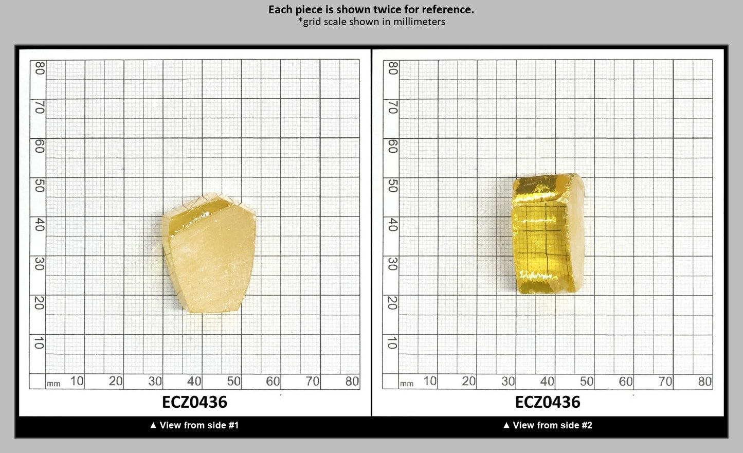 Lemon Cubic Zirconia Faceting Rough for Gem Cutting - Various Sizes : ECZ0436