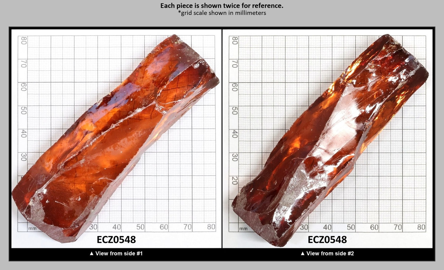 Dark Champagne Cubic Zirconia Faceting Rough for Gem Cutting - Various Sizes : ECZ0548