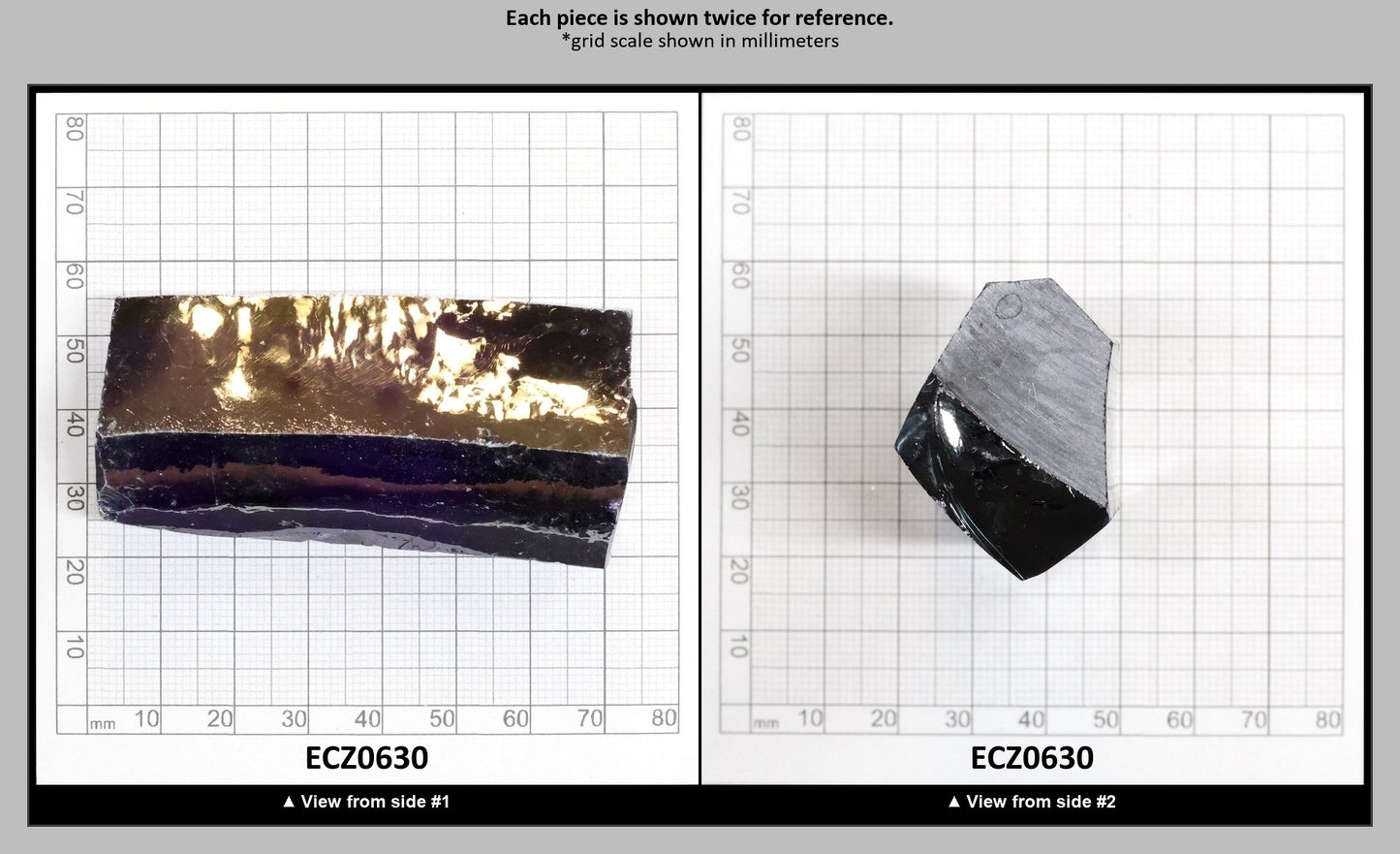 Dark Violet Cubic Zirconia Faceting Rough for Gem Cutting - Various Sizes : ECZ0630