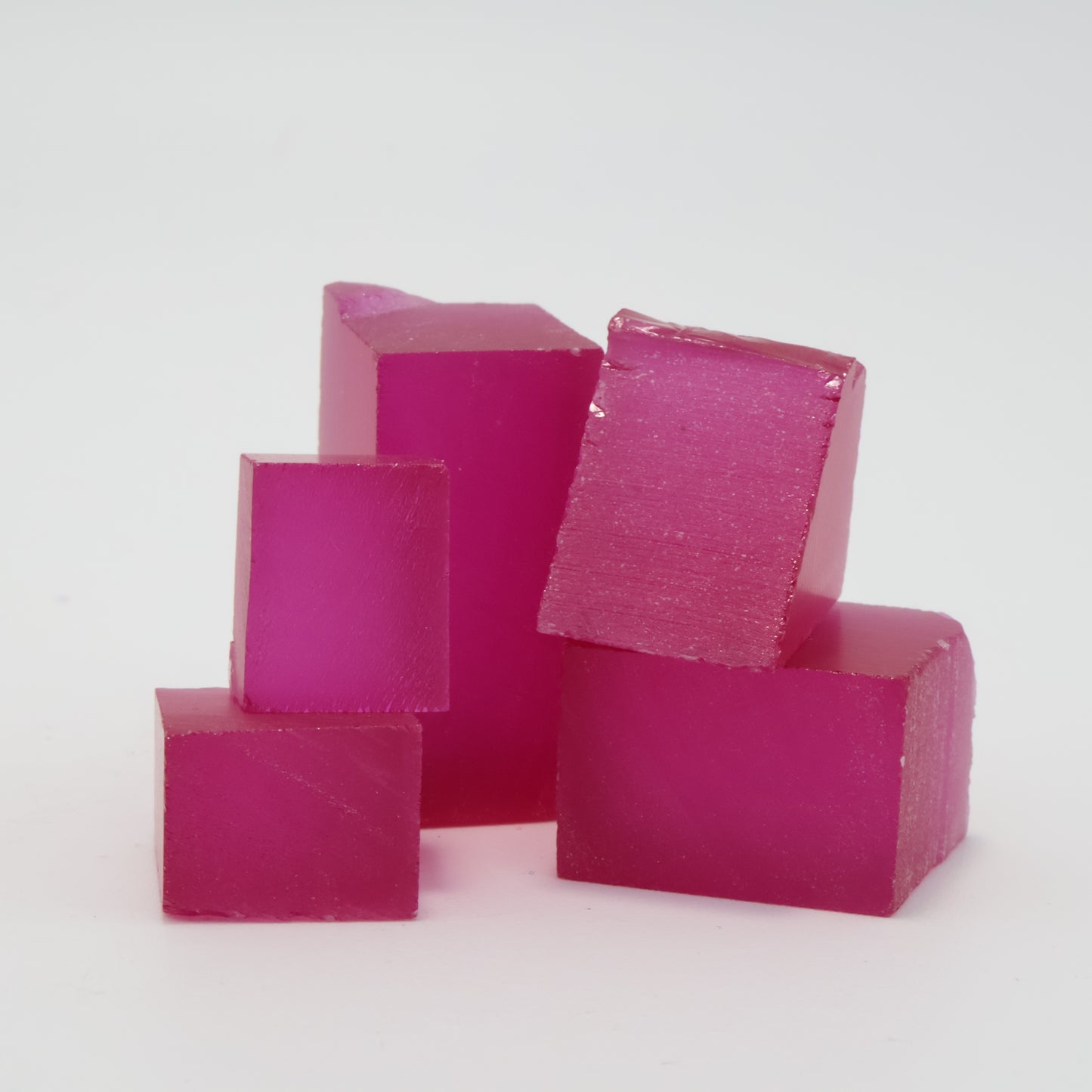 Titanium Pink Czochralski Pulled Sapphire - Grade A - Faceting Rough