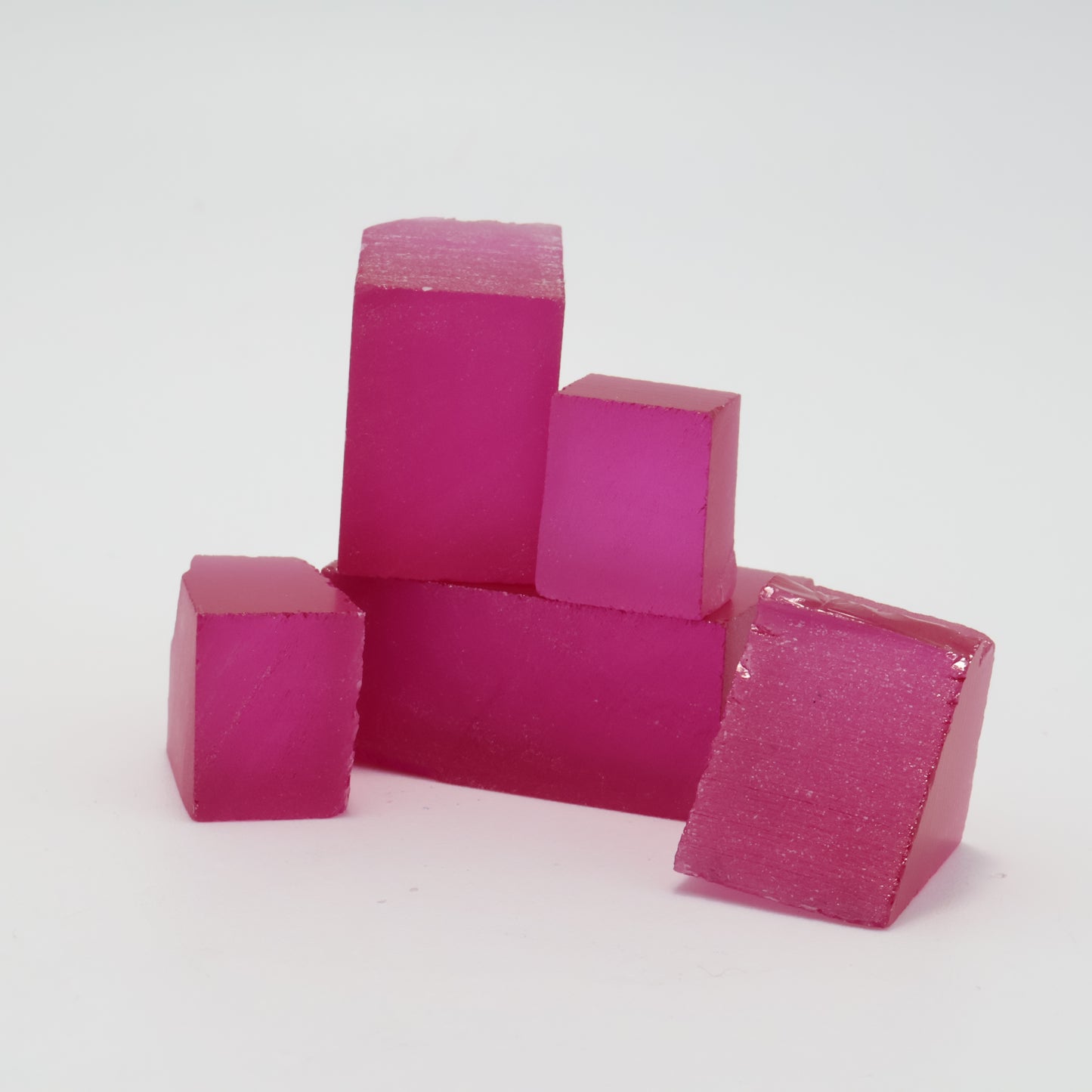 Titanium Pink Czochralski Pulled Sapphire - Grade A - Faceting Rough