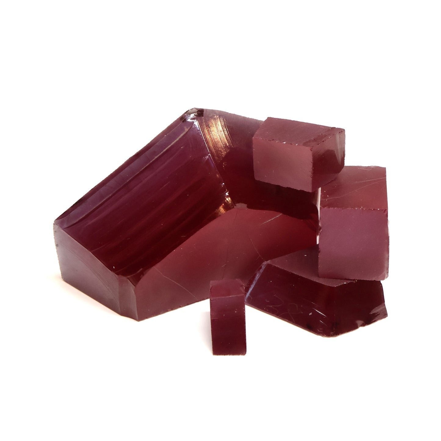 Synthetic Alexandrite Gemstone Rough - Red