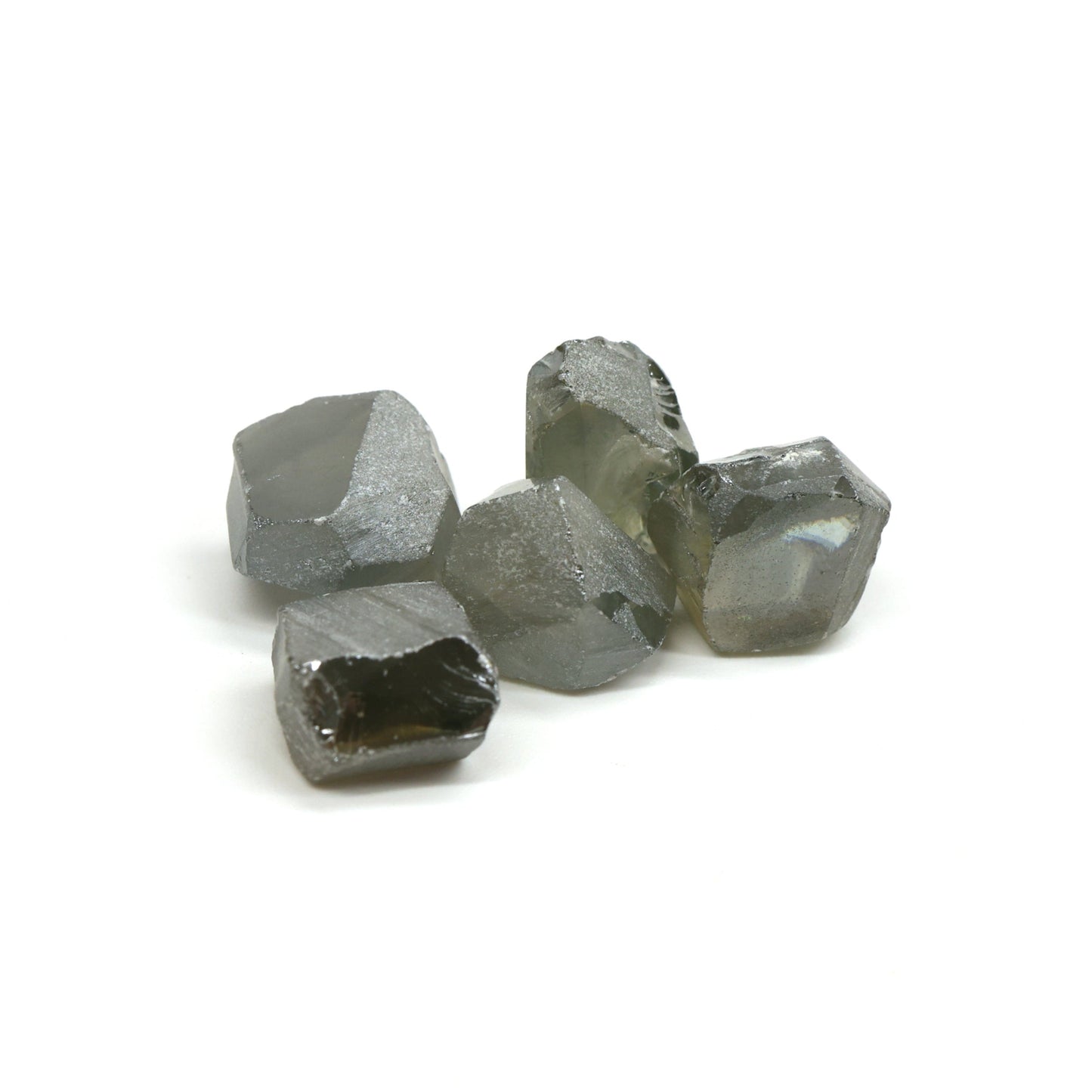 Grey Synthetic Rutile Grade A - Faceting Rough