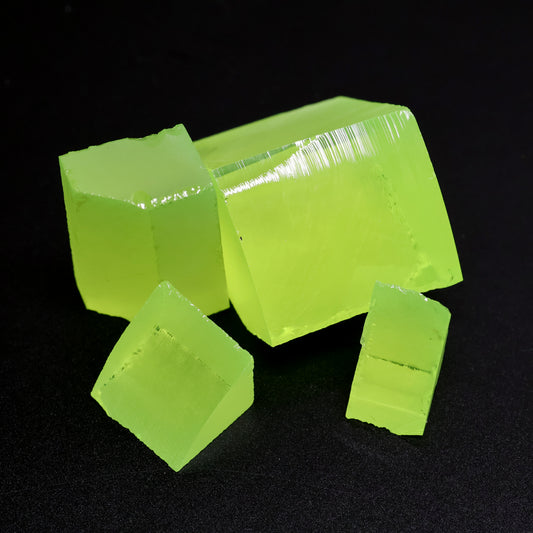 Lab-Grown LuAG Garnet – Intense UV Reactive Gemstone Rough