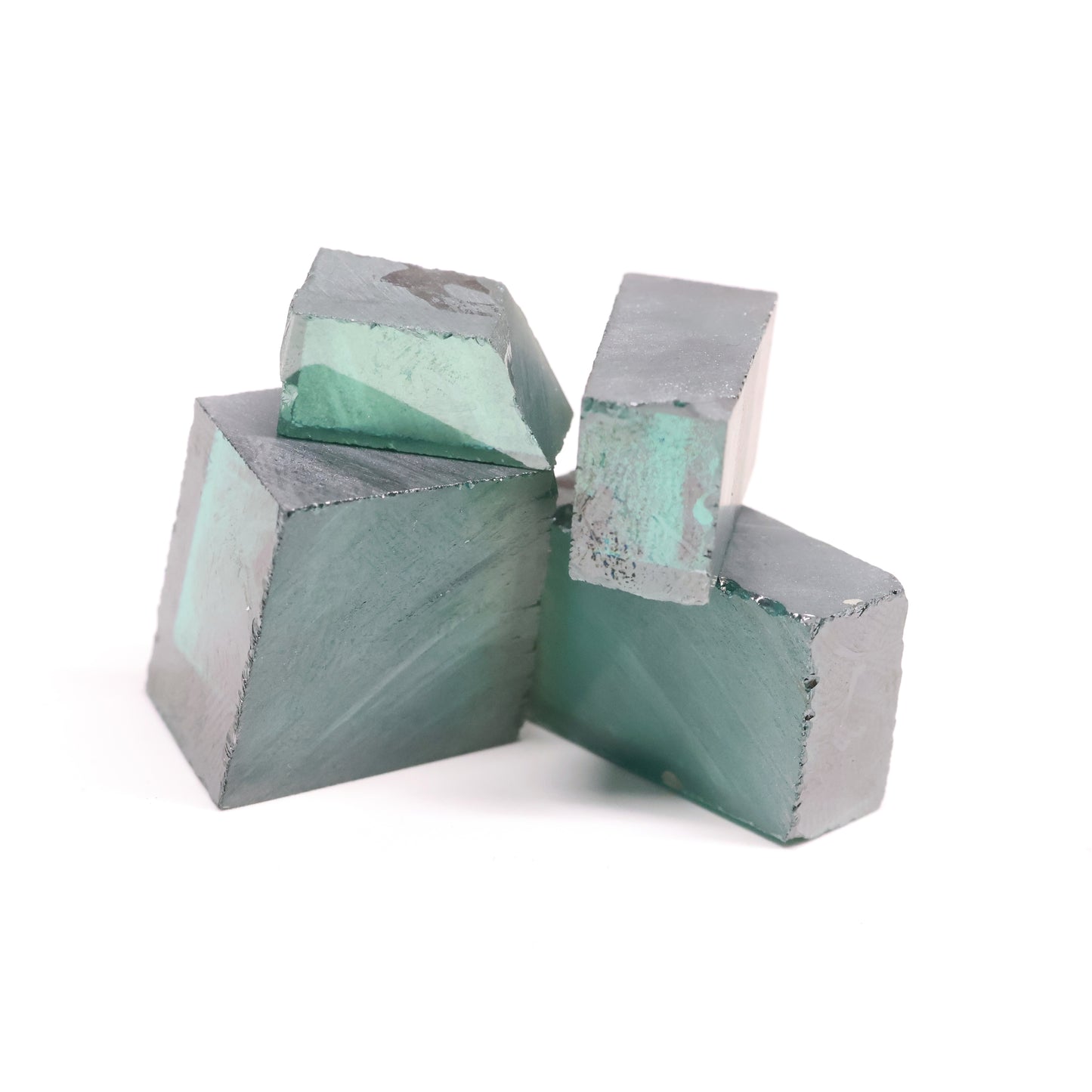 Green Moissanite - Grade A - Faceting Rough