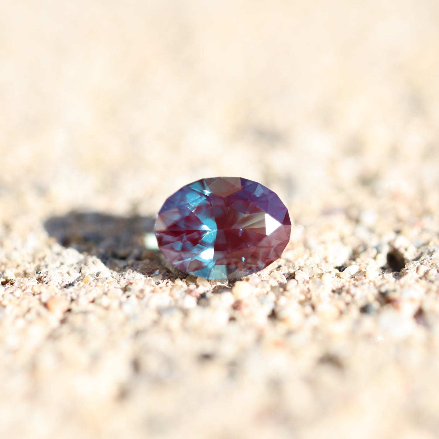 Synthetic Alexandrite Gemstone Rough - Green