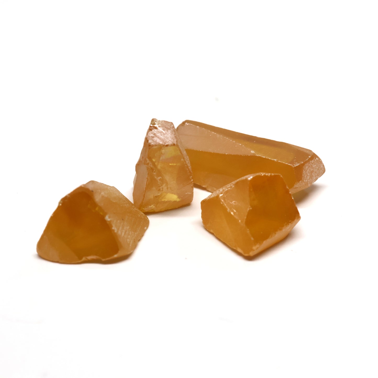 Orange Synthetic Rutile Grade A - Faceting Rough