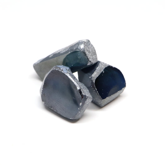 Blue Synthetic Rutile Grade A - Faceting Rough