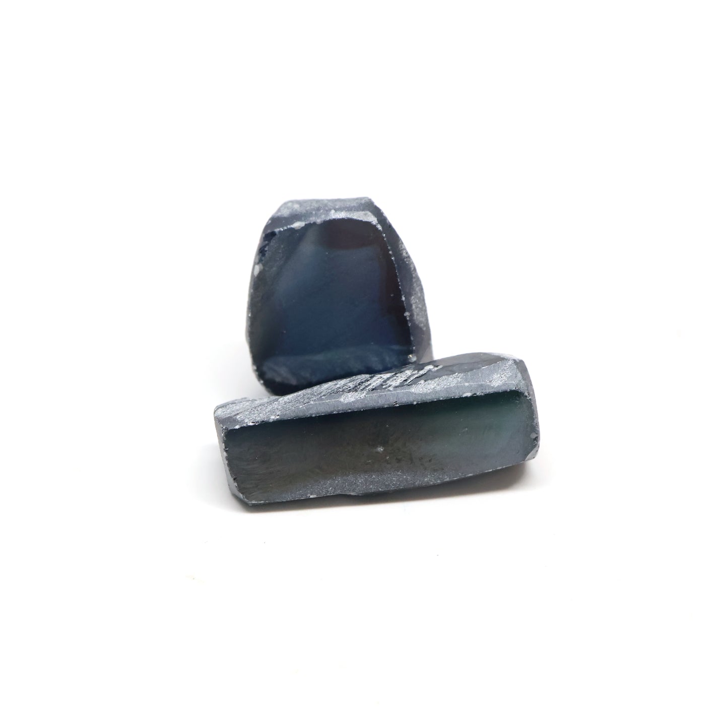 Blue Synthetic Rutile Grade A - Faceting Rough