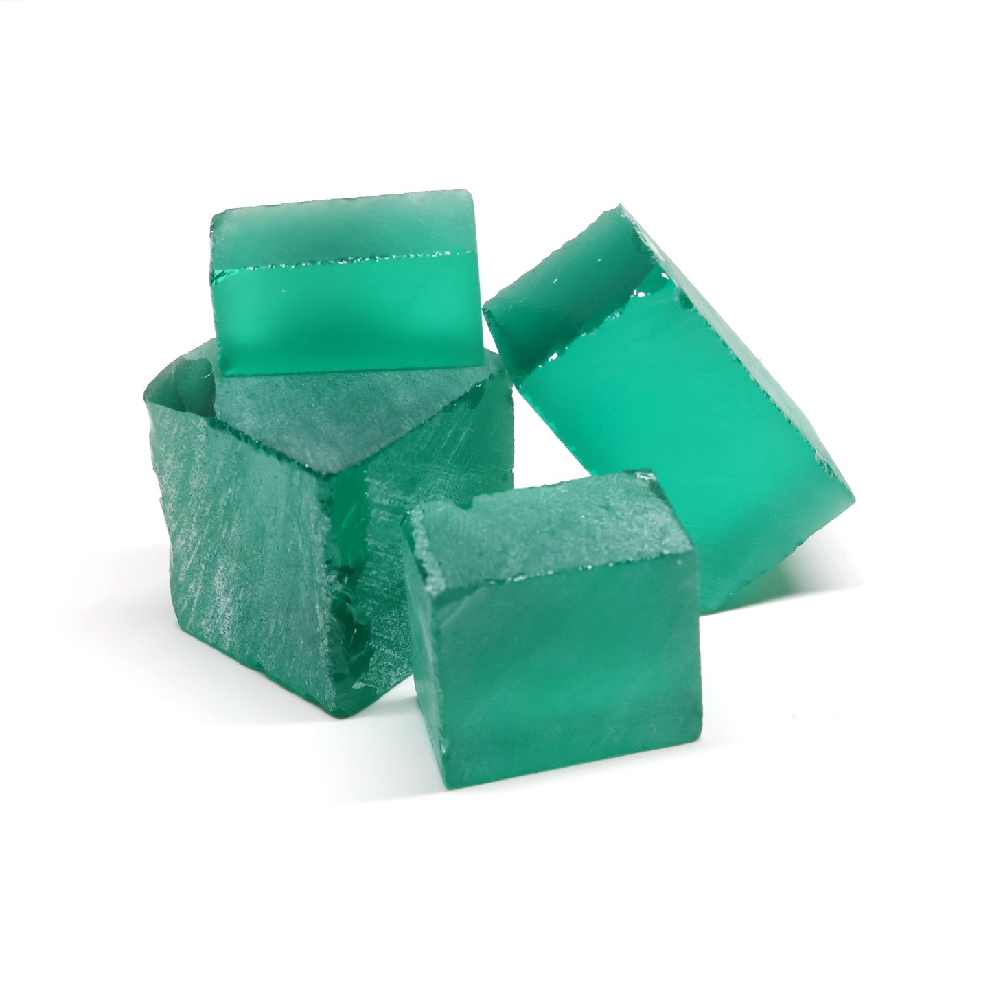 Nanosital Simulated Very Light Emerald Lab Created Faceting Rough for Gem Cutting - #0/4 - Various Sizes