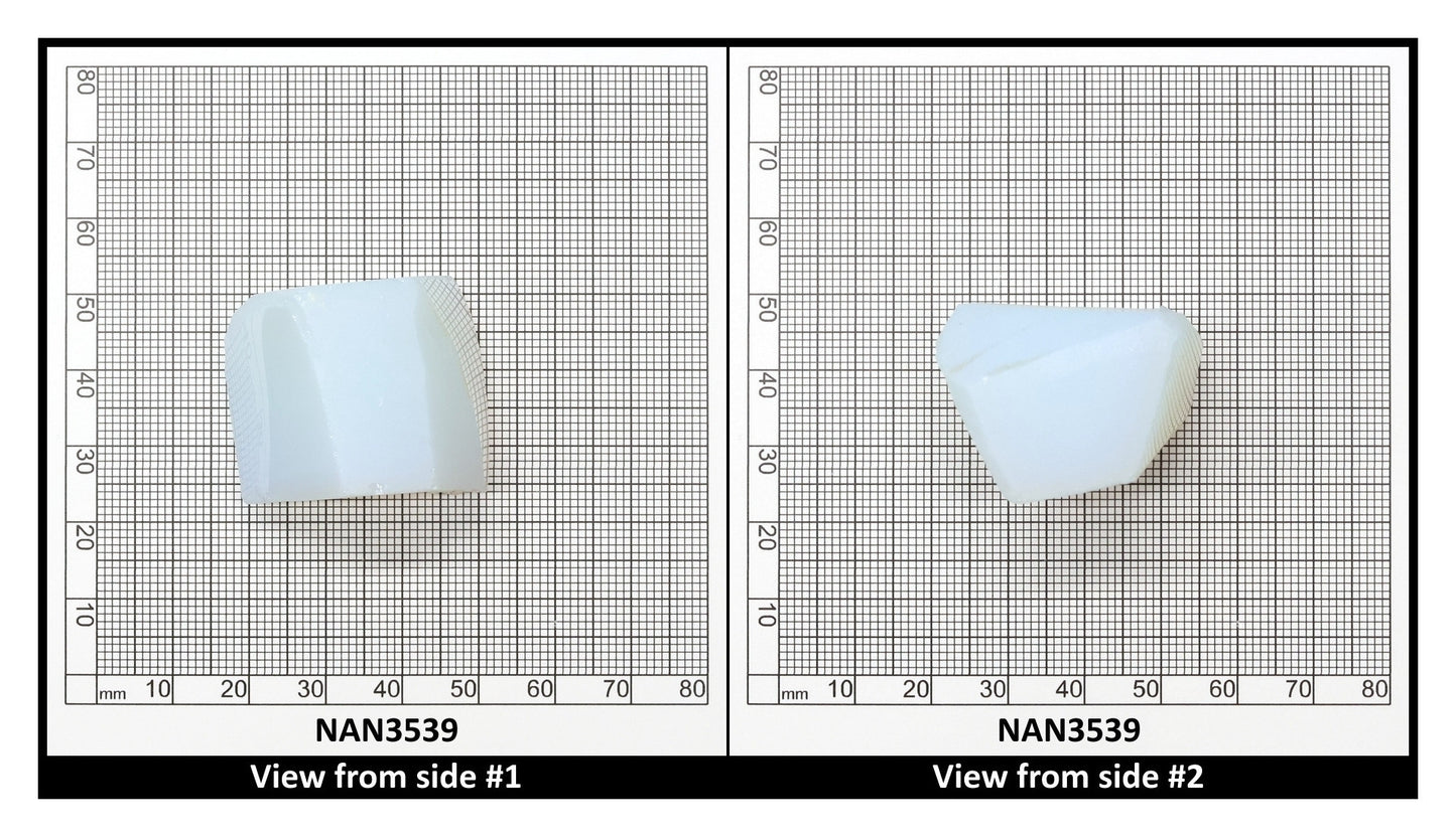 Nanosital Simulated White Opal Lab Created Faceting Rough for Gem Cutting - #001 - Various Sizes
