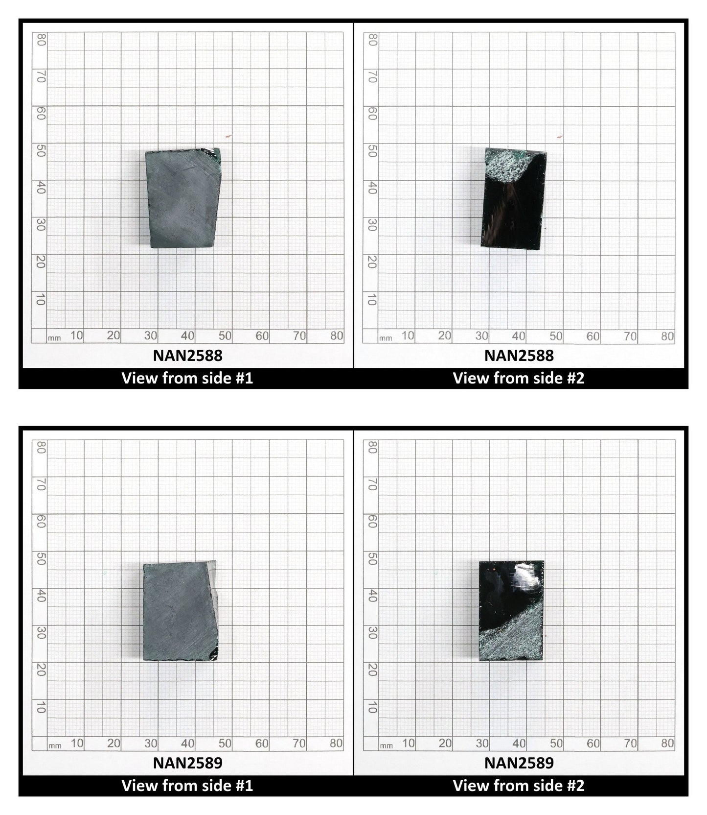 Nanosital Simulated Dark Emerald Lab Created Faceting Rough for Gem Cutting - #0/1 - Various Sizes