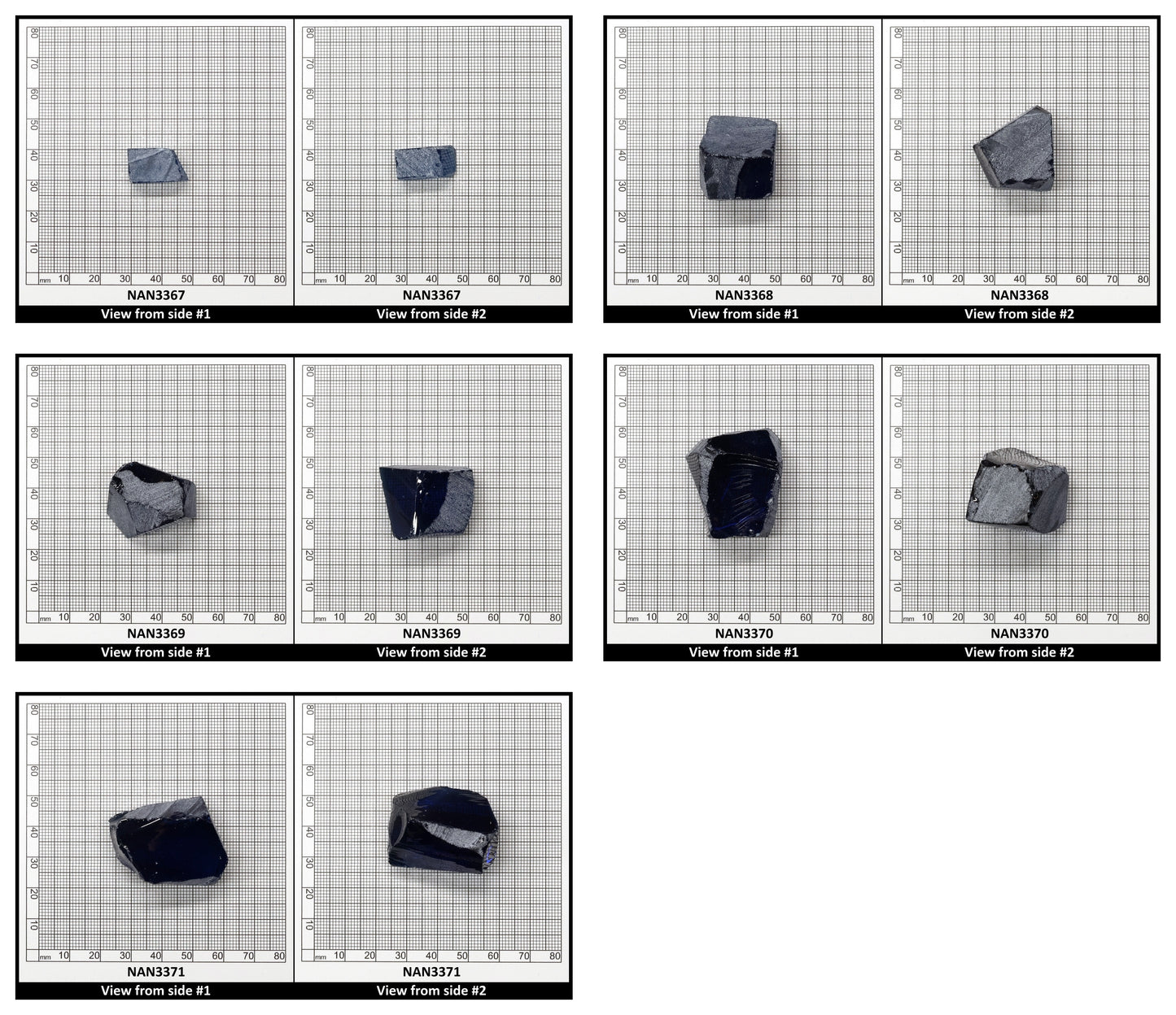 Nanosital Simulated Swiss Blue Topaz Lab Created Faceting Rough for Gem Cutting - #1782 - Various Sizes