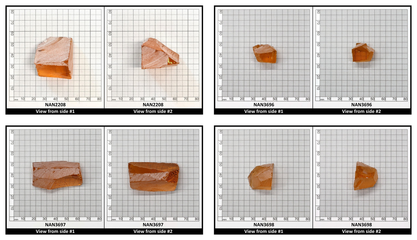 Nanosital Simulated Color Changing Lab Created Faceting Rough for Gem Cutting - #A-2402 - Various Sizes