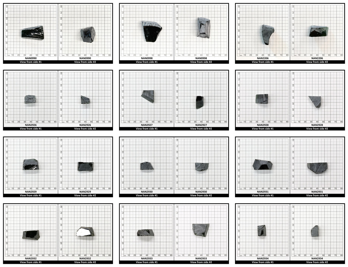 Nanosital Simulated Chrome Diopside Lab Created Faceting Rough for Gem Cutting - #A-450 - Various Sizes