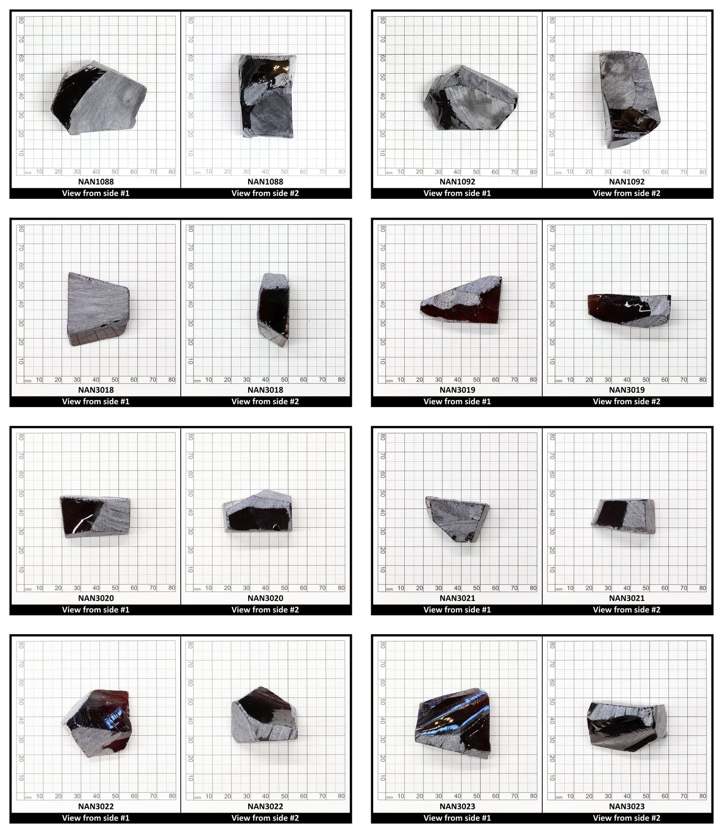 Nanosital Simulated Cognac Garnet Lab Created Faceting Rough for Gem Cutting - #E-120 - Various Sizes