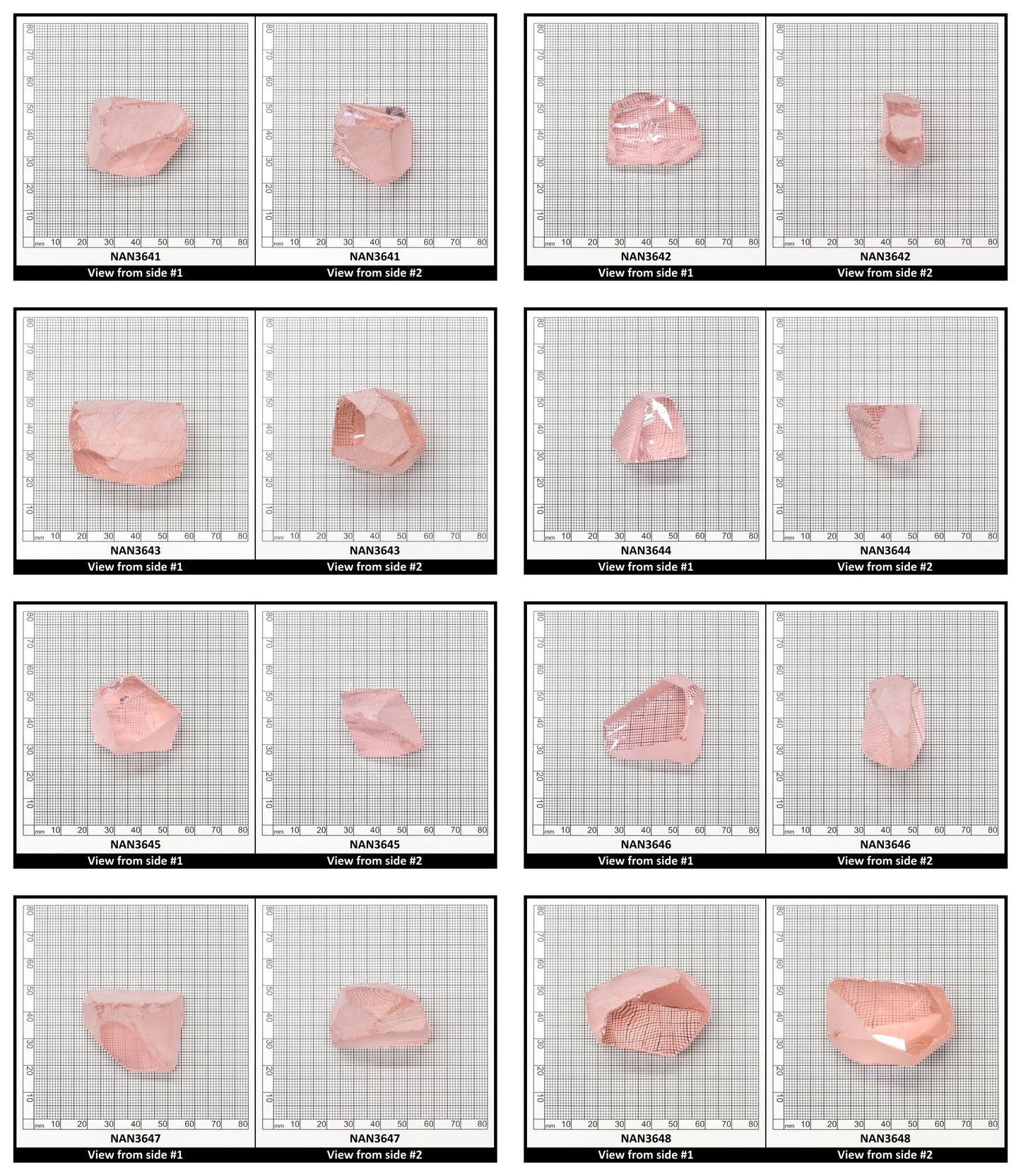 UV Reactive Nanosital #E-271 Lab Created Faceting Rough for Gem Cutting - Various Sizes