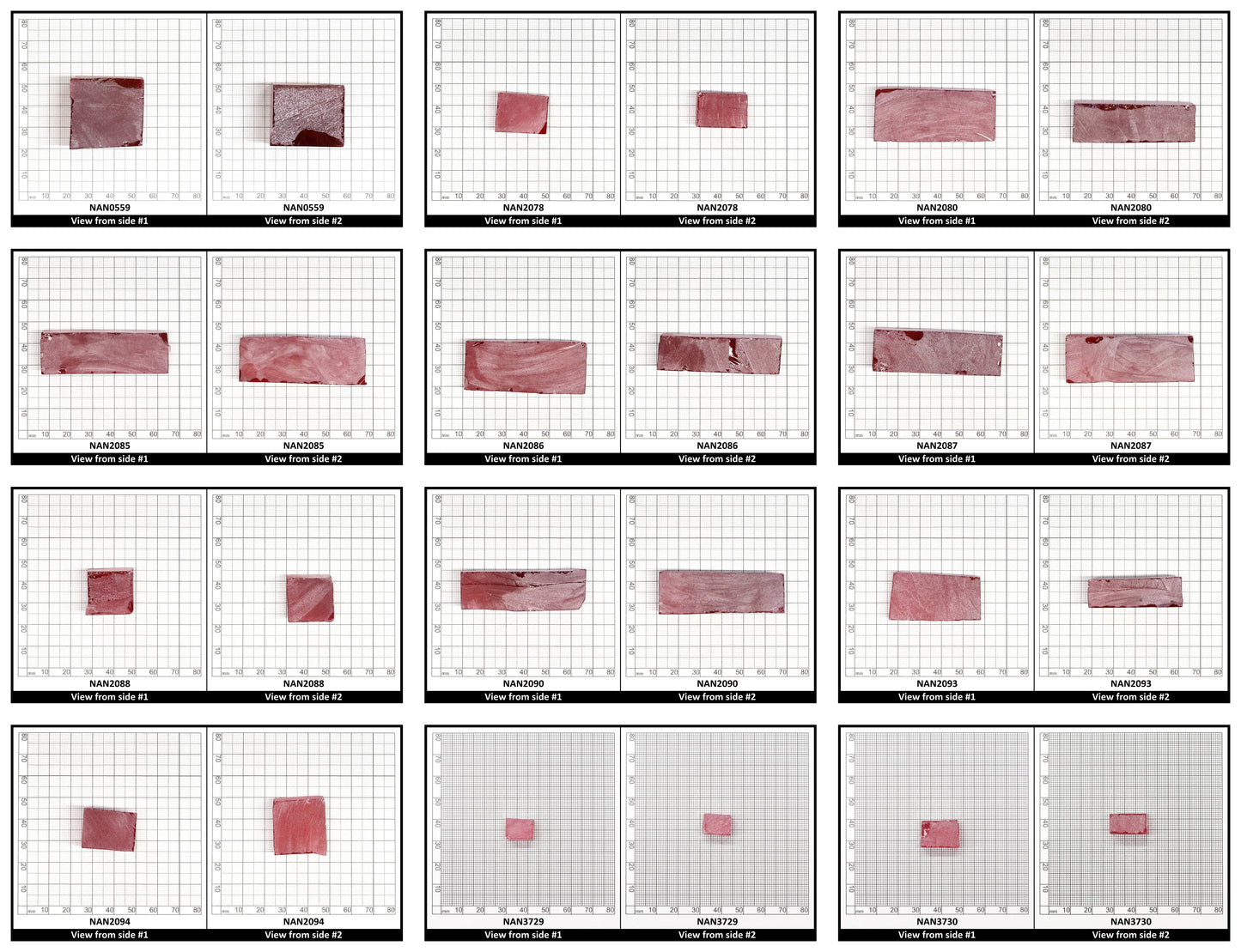 Nanosital Simulated Vivid Pink Lab Created Faceting Rough for Gem Cutting - #TB-9 - Various Sizes