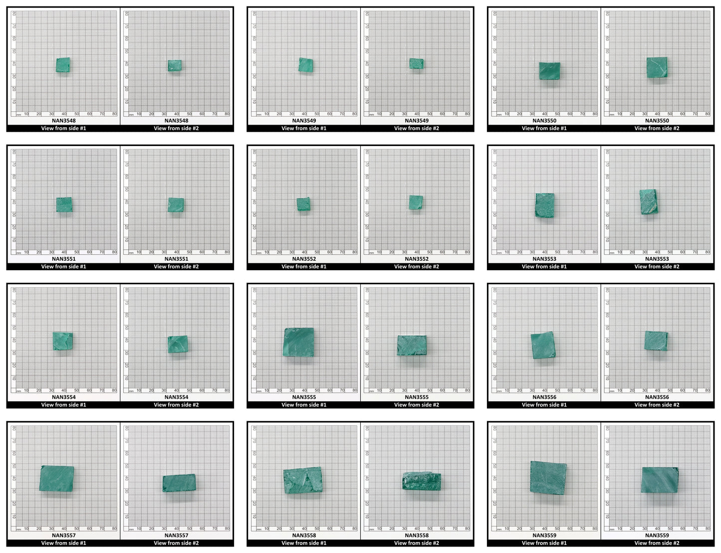 Nanosital Simulated Light Emerald (Slightly Included) Lab Created Faceting Rough for Gem Cutting - #Z-0/4- Various Sizes