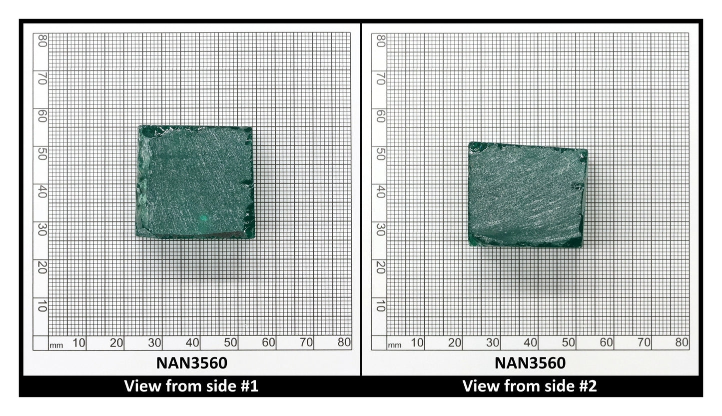 Nanosital Simulated Light Emerald (Slightly Included) Lab Created Faceting Rough for Gem Cutting - #Z-0/4- Various Sizes
