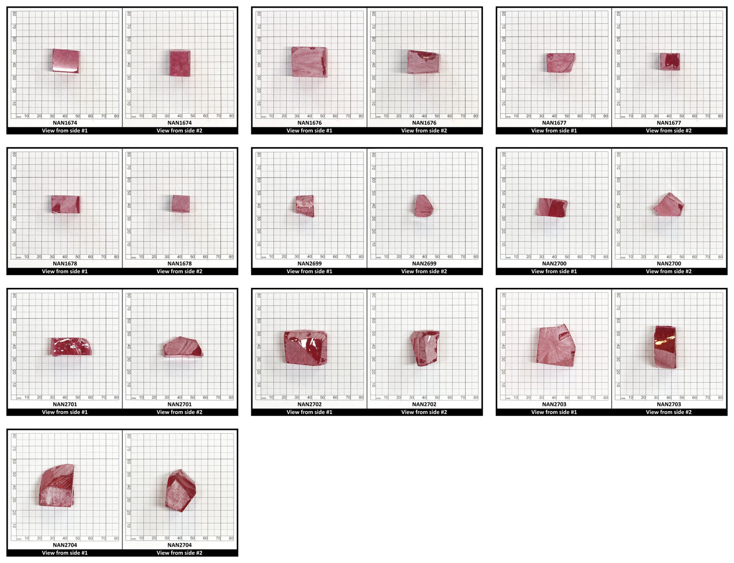 Nanosital Simulated Kunzite (Included) Lab Created Faceting Rough for Gem Cutting - #Z-8483 - Various Sizes