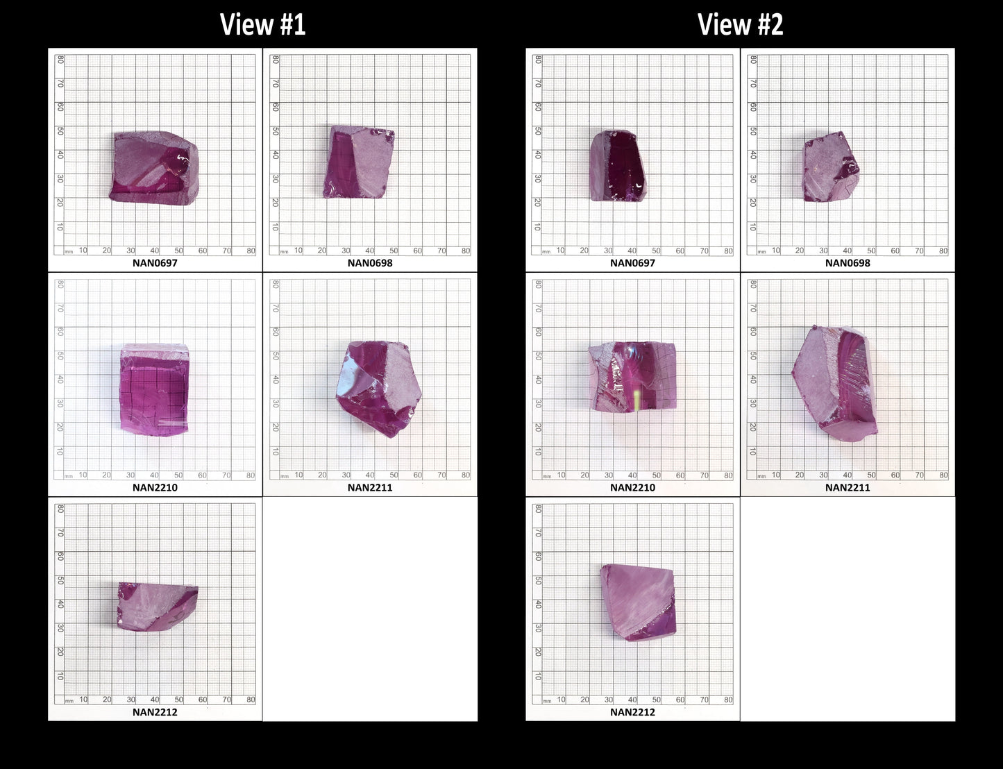 Nanosital Simulated Color Changing Lab Created Faceting Rough for Gem Cutting - #115 - Various Sizes