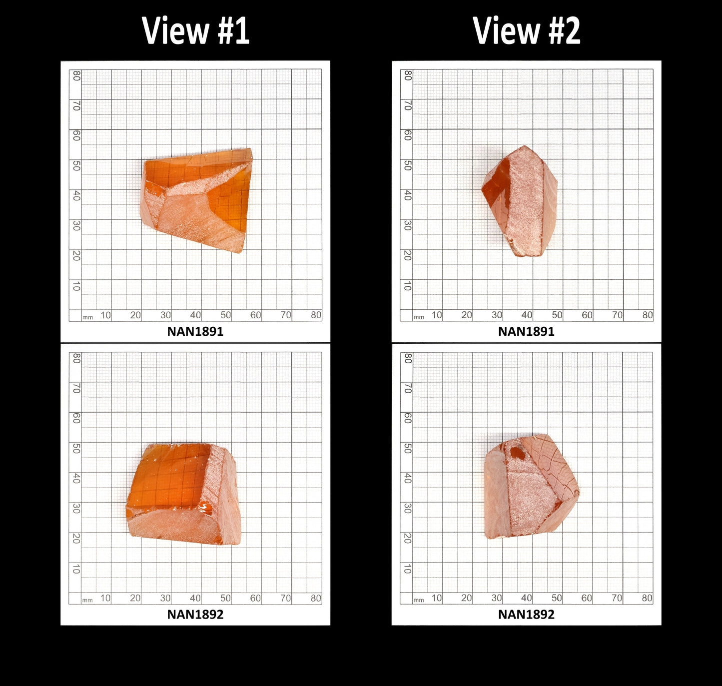 Nanosital Simulated Yellow Sapphire Lab Created Faceting Rough for Gem Cutting - #A-1702 - Various Sizes