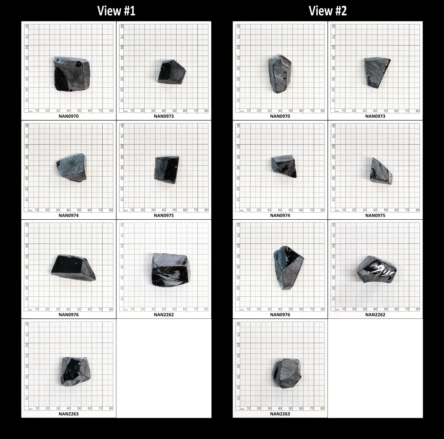 Nanosital Simulated Ocean Steel Lab Created Faceting Rough for Gem Cutting - #A-4016 - Various Sizes