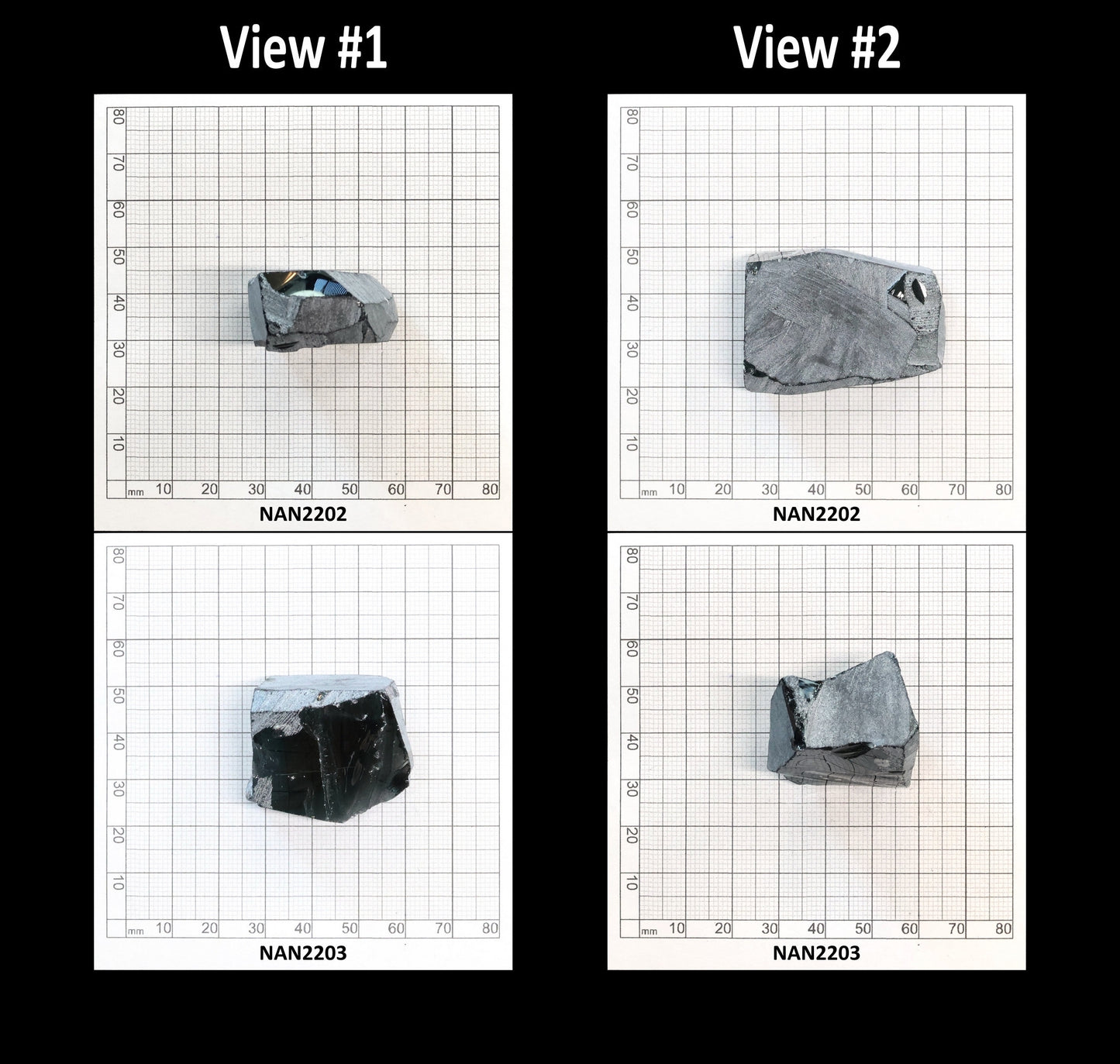Nanosital Simulated Carbon Lab Created Faceting Rough for Gem Cutting - #A-4078 - Various Sizes