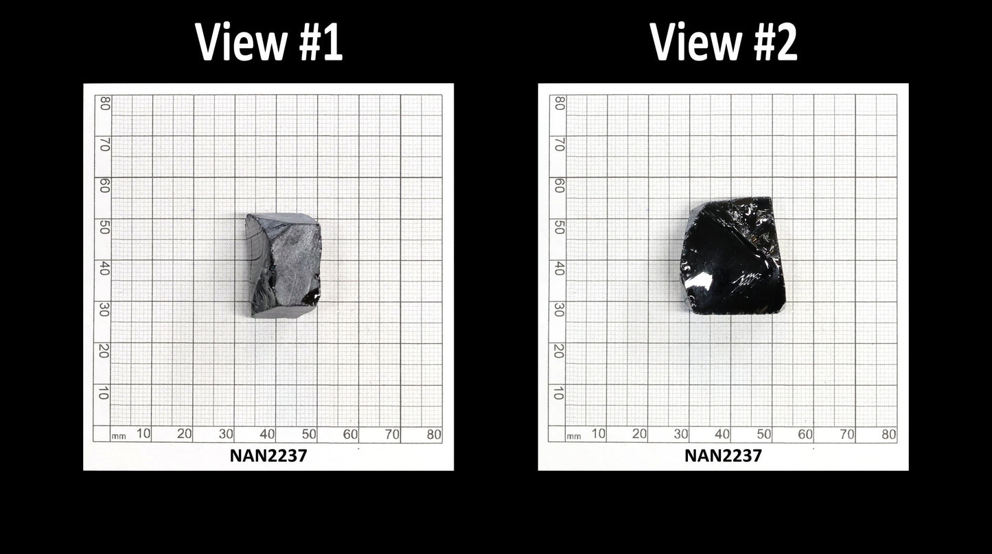 Nanosital Simulated Dark Ocean Grey Lab Created Faceting Rough for Gem Cutting - #A-756 - Various Sizes