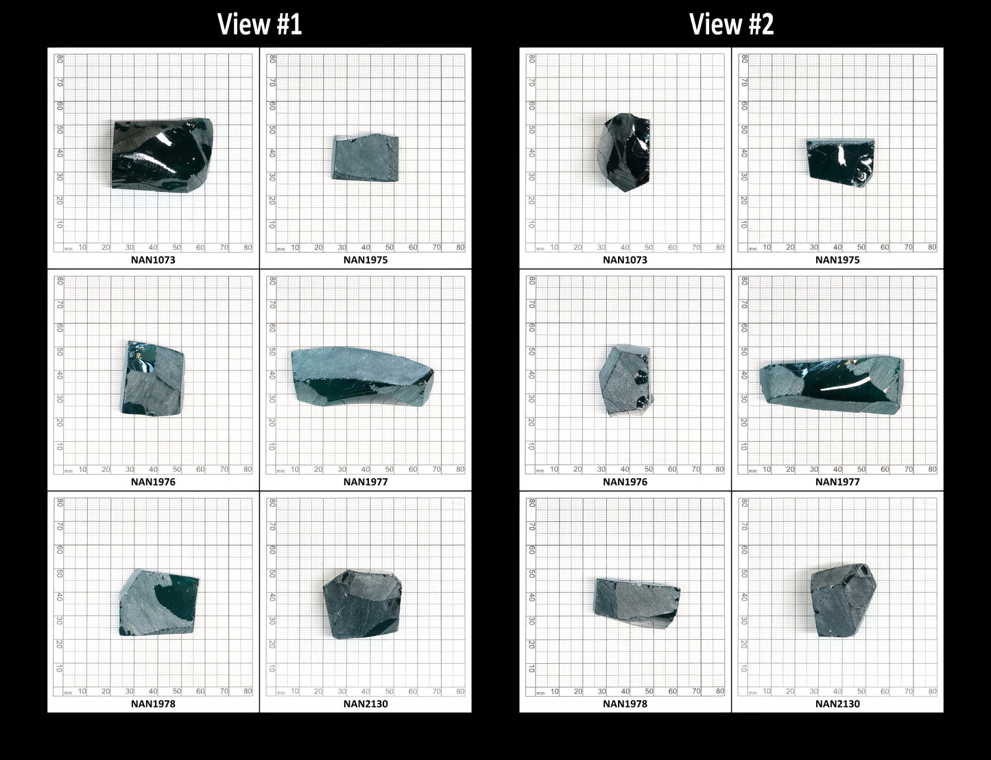 Nanosital Simulated Mars Emerald Lab Created Faceting Rough for Gem Cutting - #C-204 - Various Sizes
