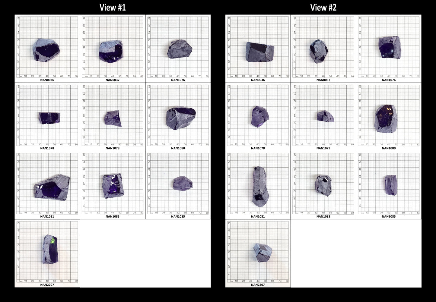 Nanosital Simulated Color Changing Lab Created Faceting Rough for Gem Cutting - #E-114 - Various Sizes