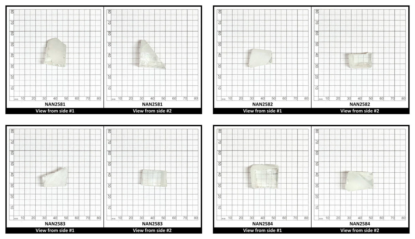 UV Reactive Nanosital #E-137 Lab Created Faceting Rough for Gem Cutting - Various Sizes
