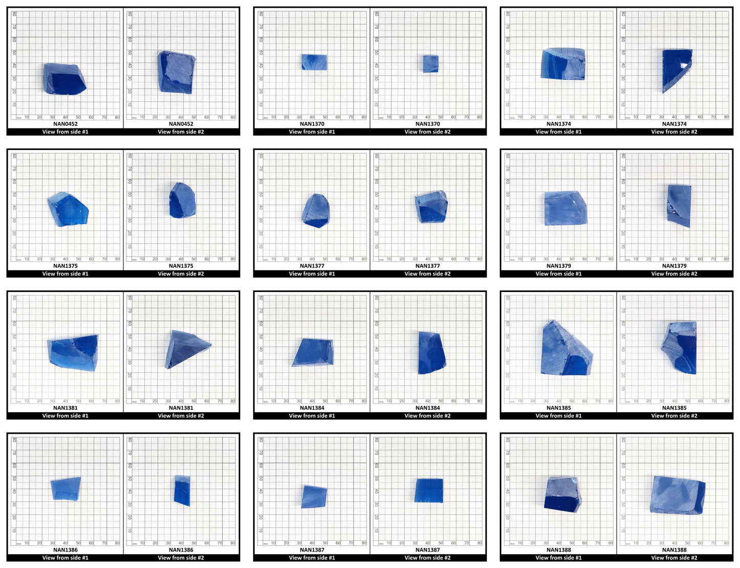 Nanosital Simulated Extra Swiss Topaz Lab Created Faceting Rough for Gem Cutting - #E-257 - Various Sizes