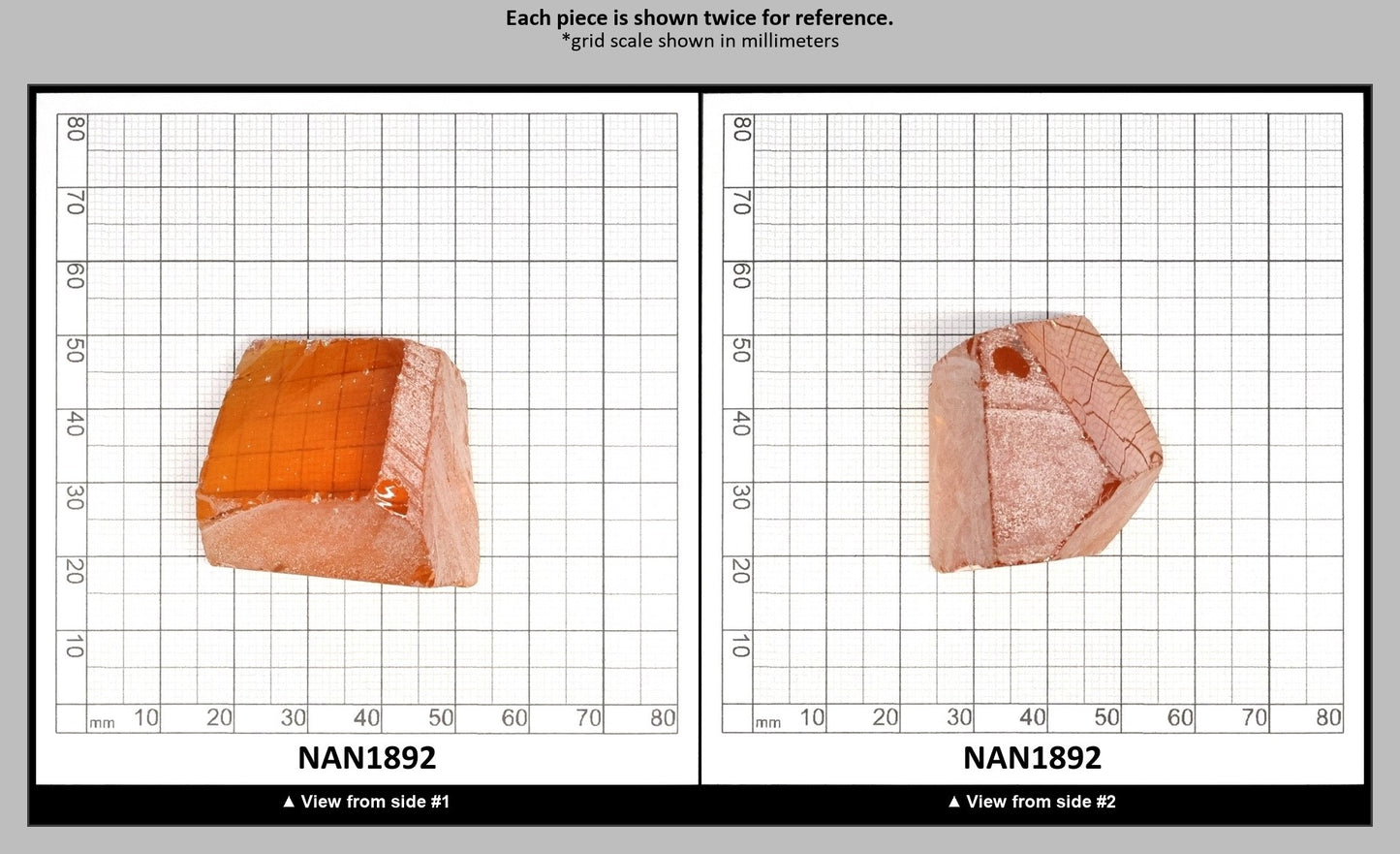 Nanosital Simulated Yellow Sapphire Lab Created Faceting Rough for Gem Cutting - #A-1702 - Various Sizes : NAN1892