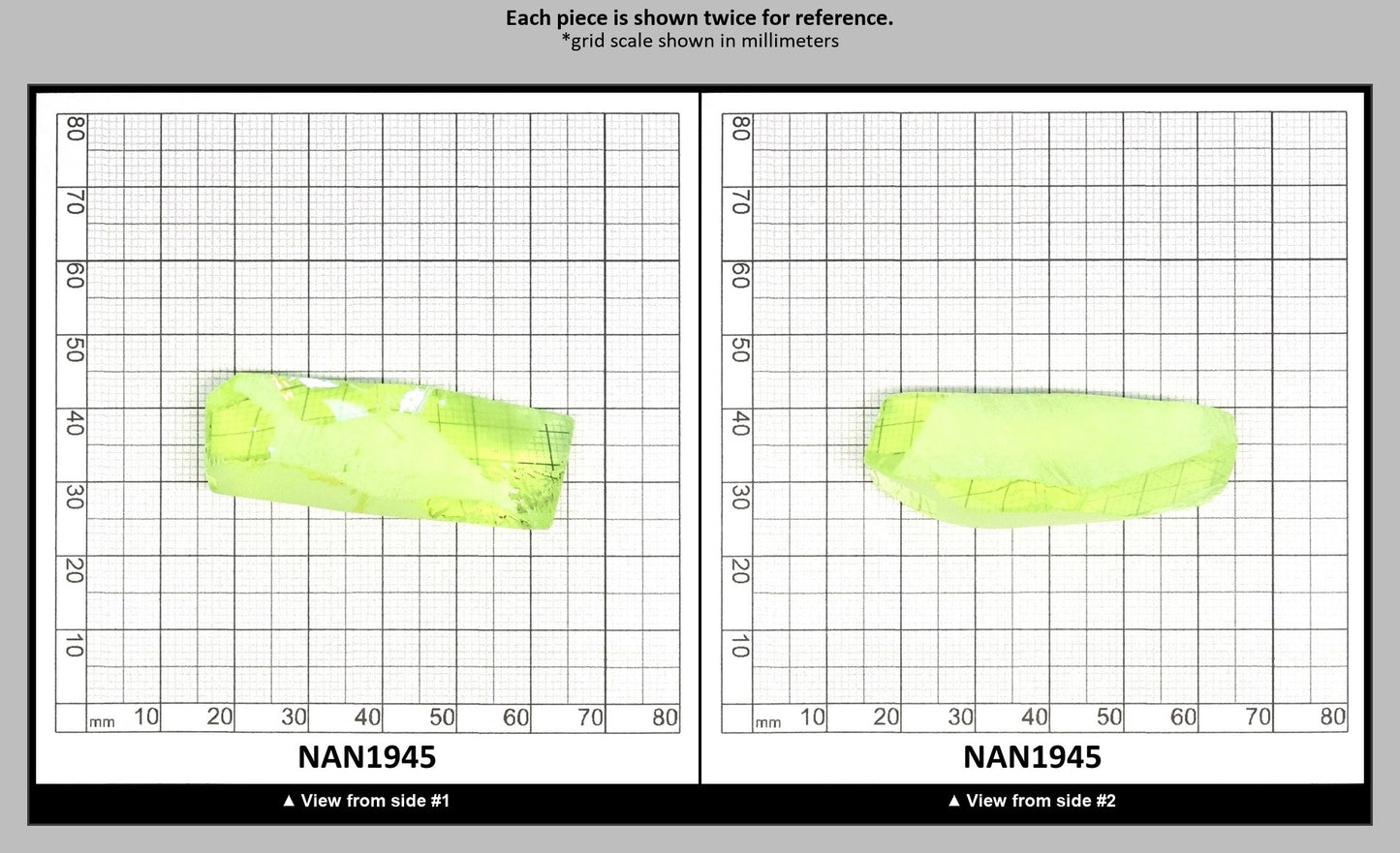 UV Reactive Nanosital #E-274 Lab Created Faceting Rough for Gem Cutting - Various Sizes : NAN1945