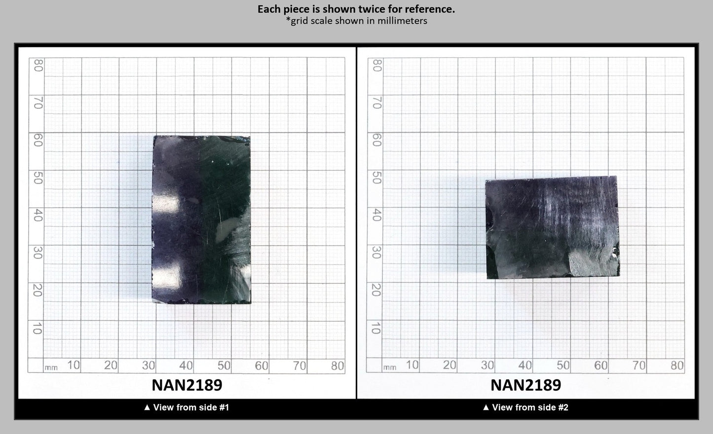 Nanosital Simulated Bi-Color Lab Created Faceting Rough for Gem Cutting - Green-Dark Blue - Various Sizes : NAN2189