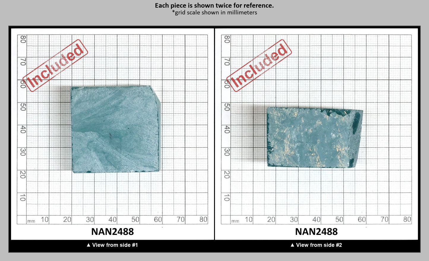 Nanosital Simulated Paraiba Tourmaline (Included) Lab Created Faceting Rough for Gem Cutting - #Z-108 - Various Sizes : NAN2488