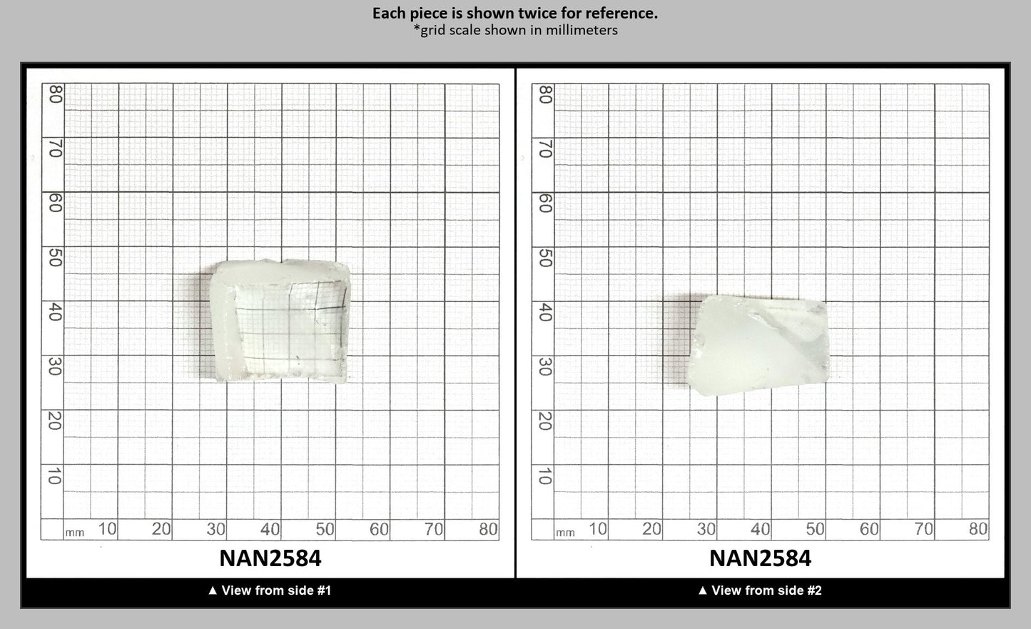 UV Reactive Nanosital #E-137 Lab Created Faceting Rough for Gem Cutting - Various Sizes : NAN2584