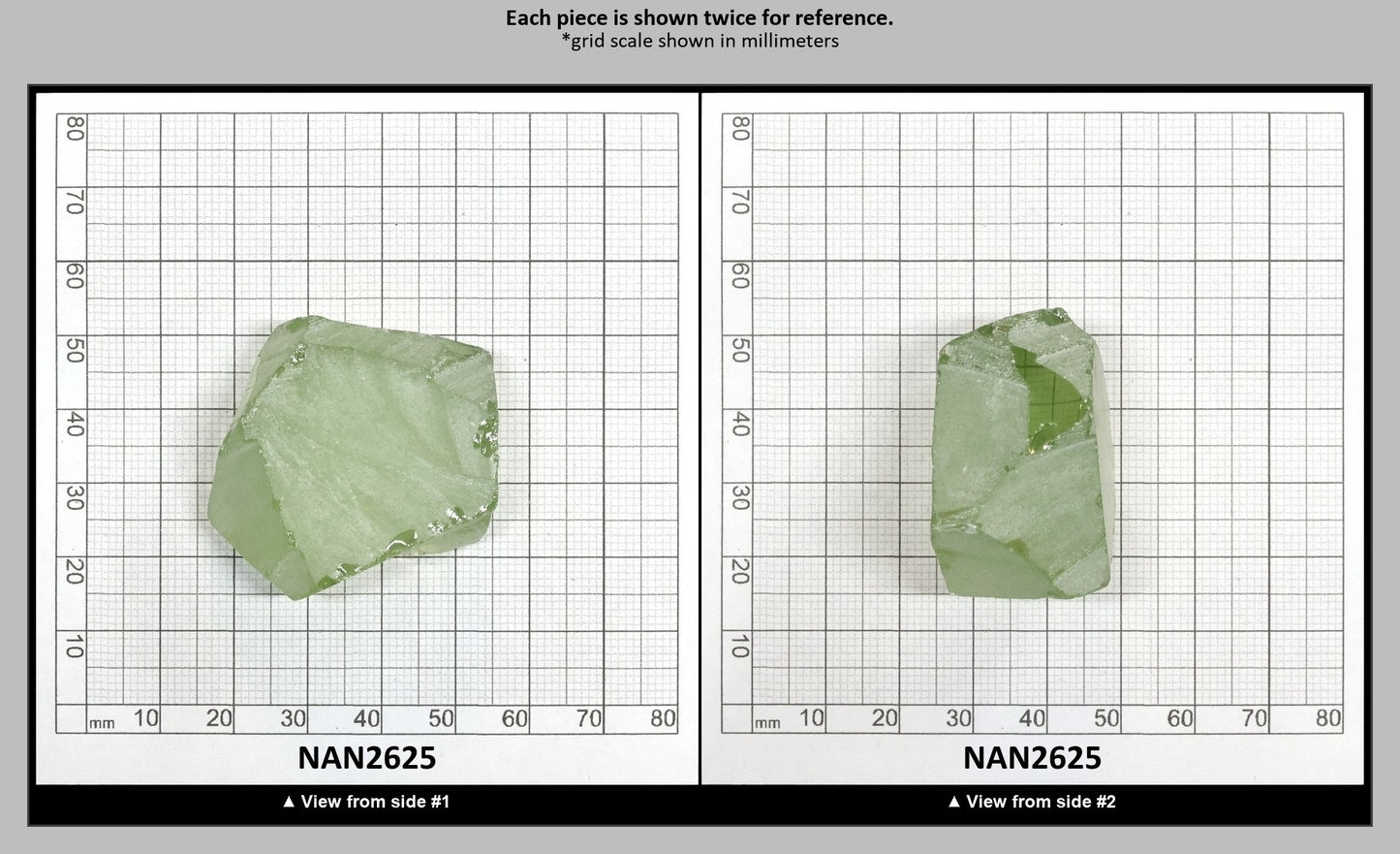 Nanosital Simulated Green Beryl Lab Created Faceting Rough for Gem Cutting - #18- Various Sizes : NAN2625